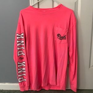 Pink, long sleeve Victoria’s Secret shirt